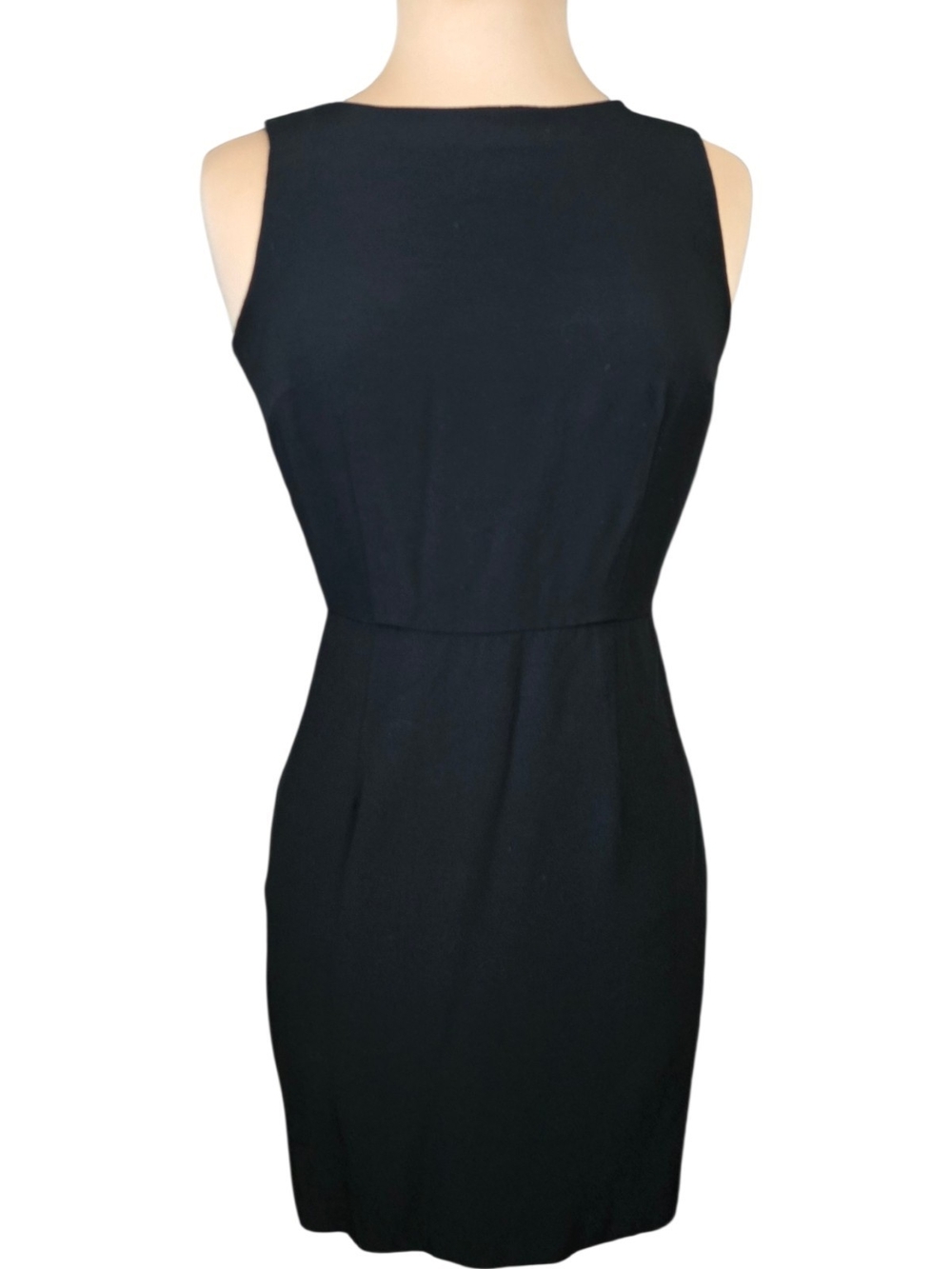 Moda Black Sleeveless Sheath Dress Sz 8